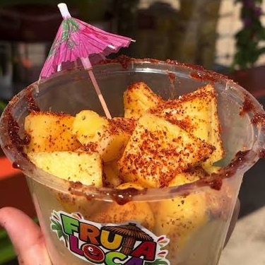 Signature Pineapple Chamoy Bowl at Fruta Loca Aruba